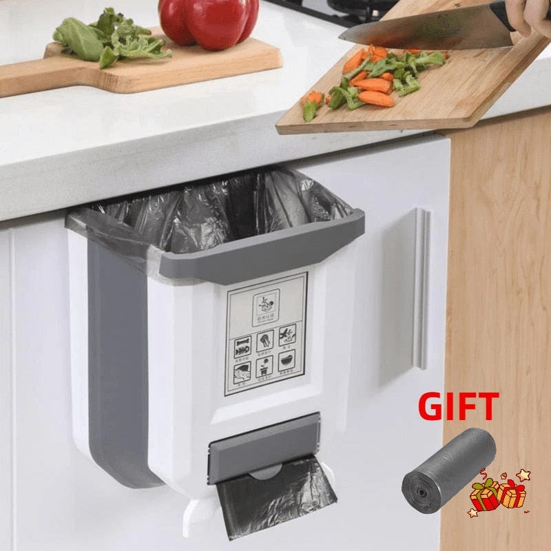 Foldable Kitchen Trash Can | Introducing our innovative Foldable Kitchen Trash Can, the ultimate solution for keeping your kitche