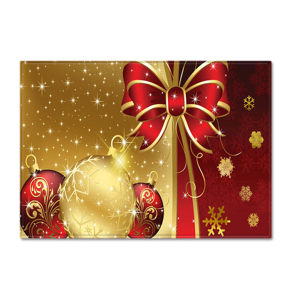 Christmas Living Room Floor Mat Bedroom Dining Room Carpet.