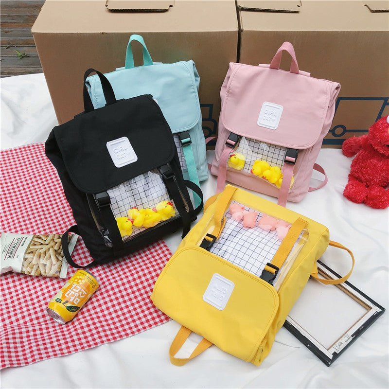 backpack college backpack korean style soft handle - 0