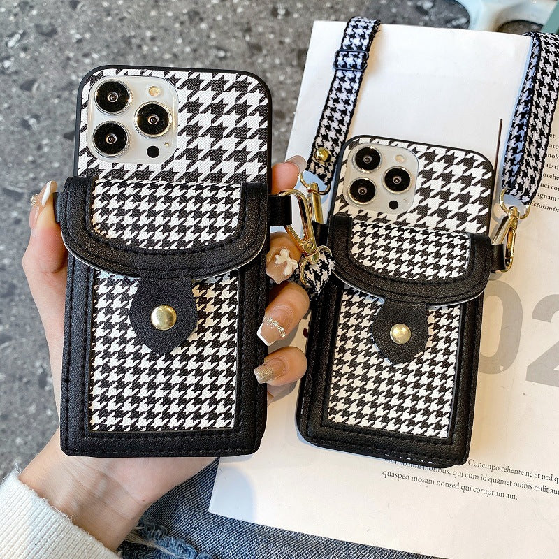 Mobile Phone Case With Inclined Back And Protective Sleeve.