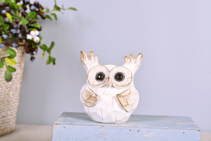 Owl Auspicious Animal Home Decoration Resin Crafts Home Decoration.