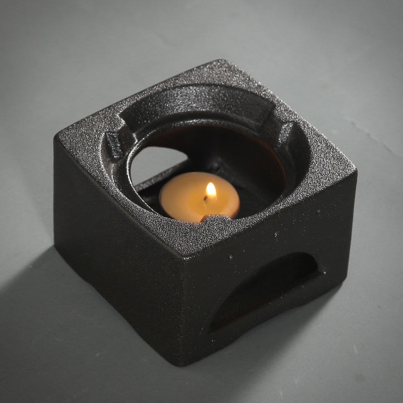 Japanese-style Black Pottery Tea Warmer And Tea Stove Kung Fu Tea Set.