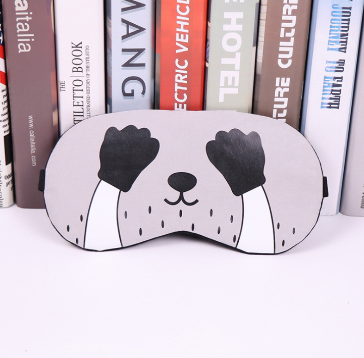 Soft Sleeping Mask Eyepatch Cat Cotton Portable Eye Mask Light Shading Creative Cartoon Travel Relax Sleeping Rest Aid MP0130.