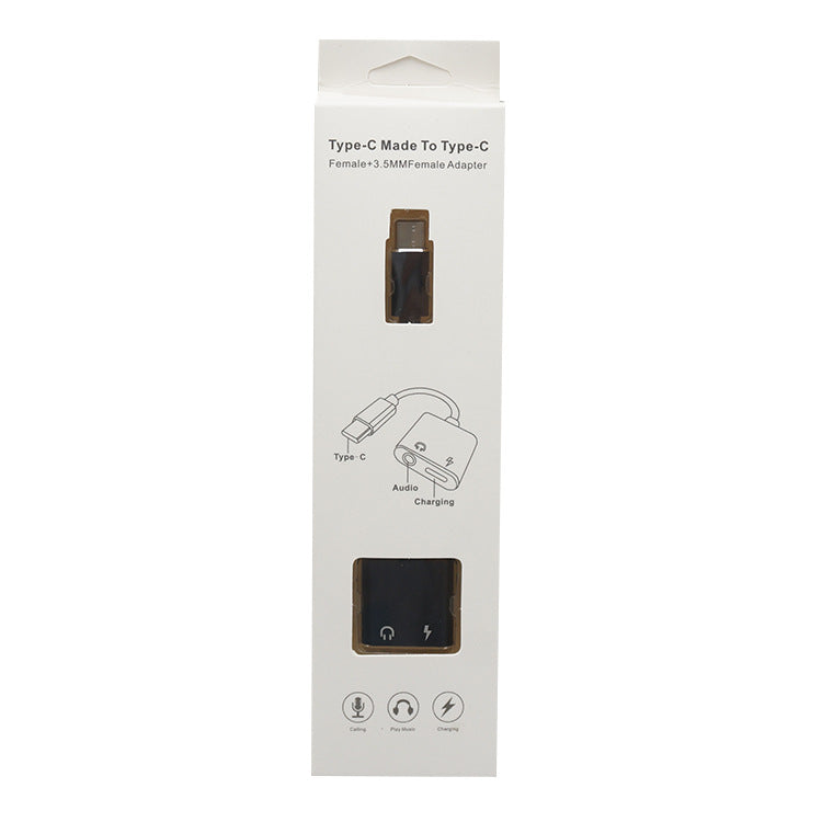 Mobile Phone Headset Adapter Cable Audio Adapter Cable Listening To Music Charging.