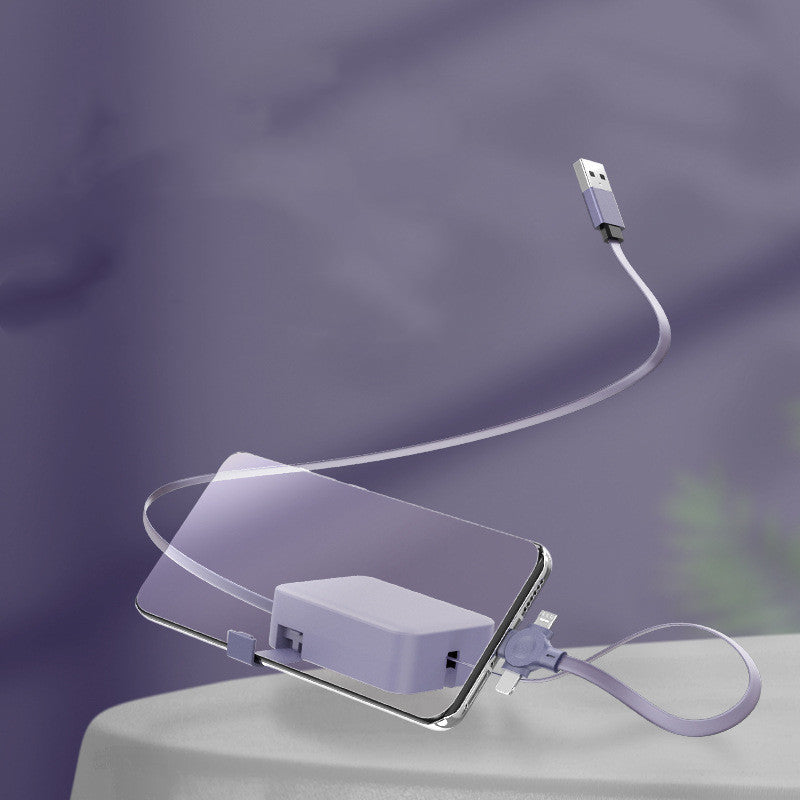 4 In 1 Retractable USB Cable Creative Macaron Type C Micro Cable For I Phone With Phone Stand Charging Data Cable Line Storage Box | cables |
Overview:
Retractable 3 in 1 Cable is very easy to fold and place in your handbag, laptop bag,