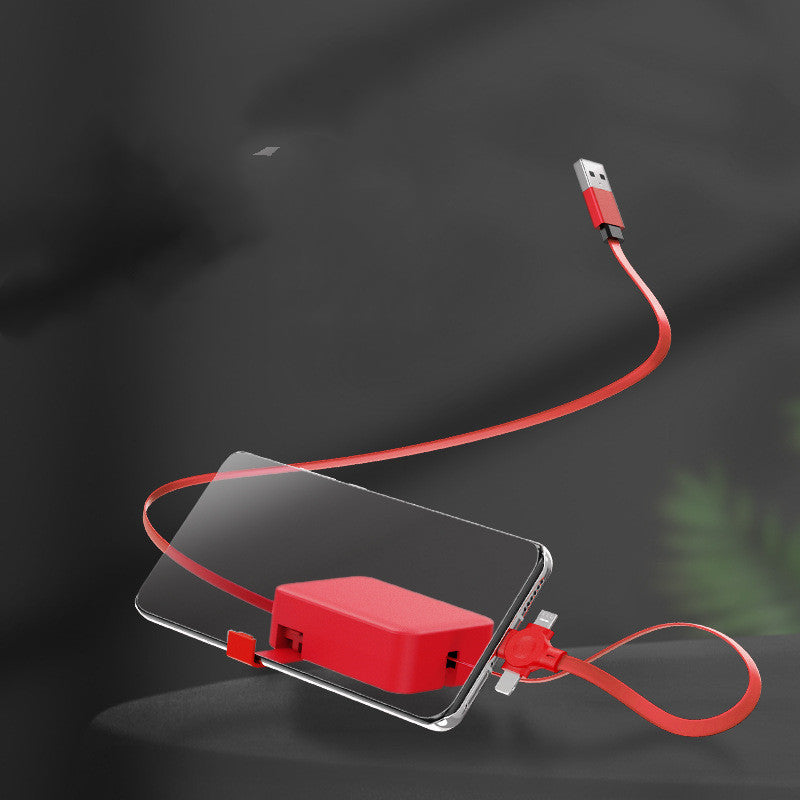 4 In 1 Retractable USB Cable Creative Macaron Type C Micro Cable For I Phone With Phone Stand Charging Data Cable Line Storage Box | cables |
Overview:
Retractable 3 in 1 Cable is very easy to fold and place in your handbag, laptop bag,