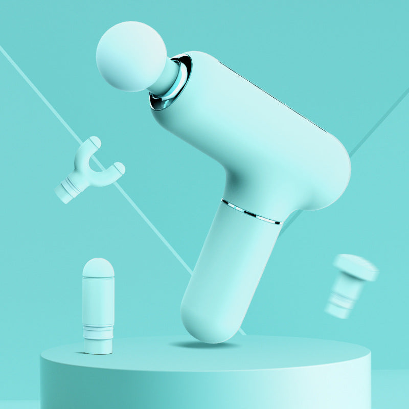 Mini USB Muscle Massage Gun Percussive Deep Tissue Massage Gun Girls Body Neck Pain Massager Fascia Gun.