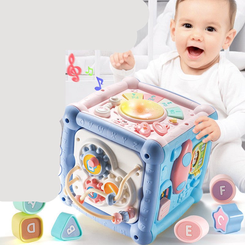 Baby Musical Box Toddler Funny Hand Drum Toy Baby Activity Cube Geometric Blocks | Baby Musical Box |
Overview:
1. This baby music toy contains 14 functions in one to bring your baby a lot of