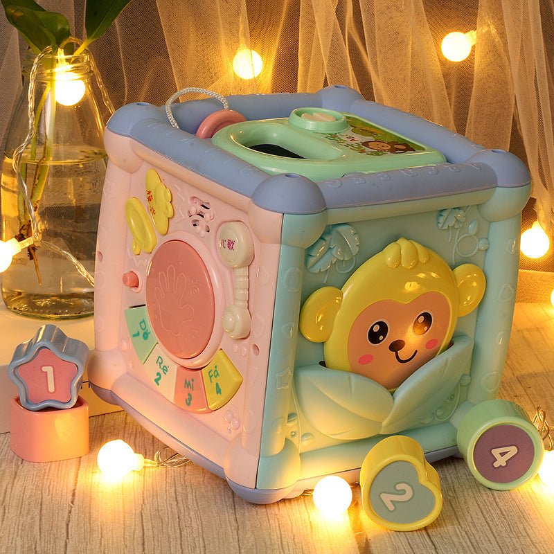 Baby Musical Box Toddler Funny Hand Drum Toy Baby Activity Cube Geometric Blocks | Baby Musical Box |
Overview:
1. This baby music toy contains 14 functions in one to bring your baby a lot of