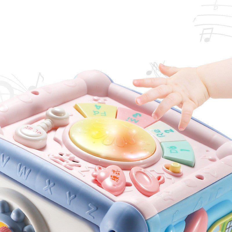 Baby Musical Box Toddler Funny Hand Drum Toy Baby Activity Cube Geometric Blocks | Baby Musical Box |
Overview:
1. This baby music toy contains 14 functions in one to bring your baby a lot of