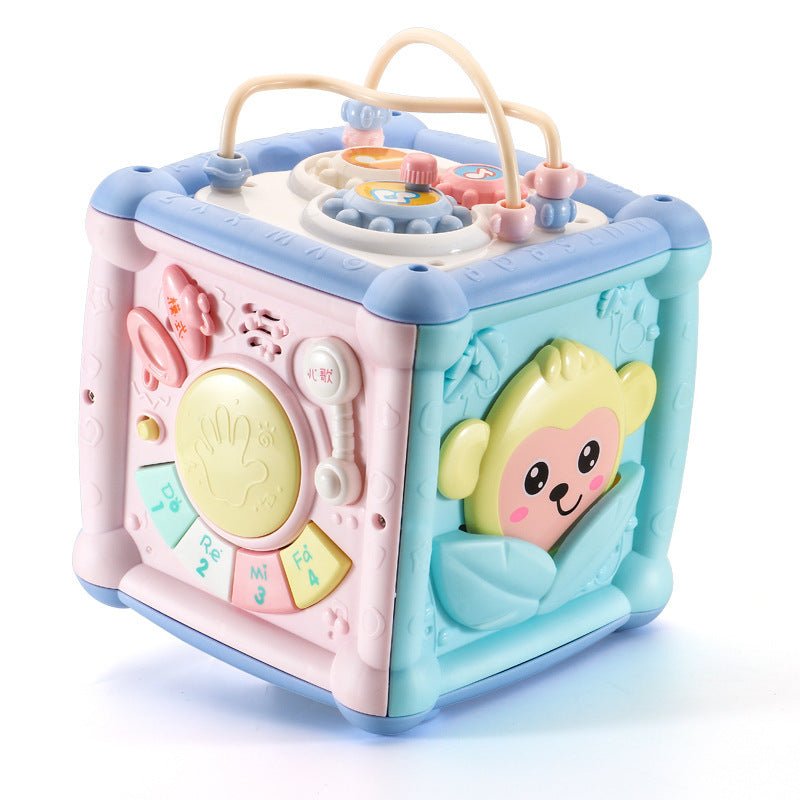 Baby Musical Box Toddler Funny Hand Drum Toy Baby Activity Cube Geometric Blocks | Baby Musical Box |
Overview:
1. This baby music toy contains 14 functions in one to bring your baby a lot of