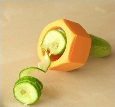 Kitchen Gadgets Spiral Knife Vegetable Cutter Kitchen Fixture Cucumber Slicer.