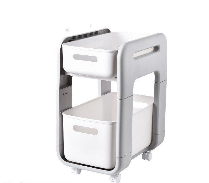 2 Tier Kitchen Storage Rack Cabinet Storage Box Convenient | kitchen storage |
Overview
1. Easy pull out and push back drawer design, energy saving
2. Double layers design