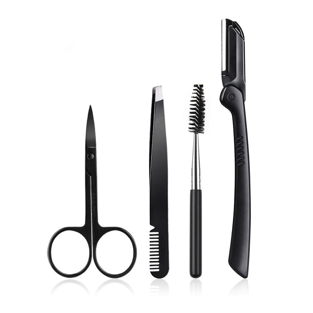 Beauty Tools Black Eyebrow Trimming Set | beaty tools |
Product information:
Color classification: A:65114 (11-piece set bone bag) 1,B:65061 (4-piece s