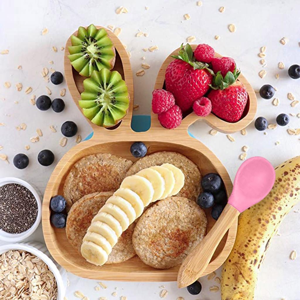 baby toddler bamboo bowl spoon feeding cutlery set ca - 4