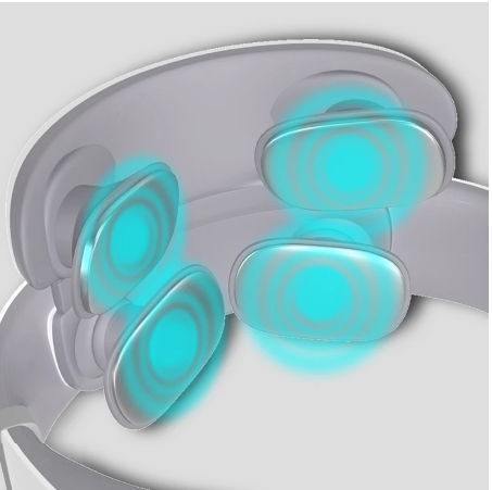 Wireless Electronic Neck Massager 4D Shiatsu Cervical Massager Stiff Neck Massage Health Care Therapy Pulse Pain Relief.