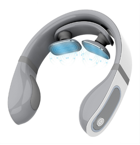 Wireless Electronic Neck Massager 4D Shiatsu Cervical Massager Stiff Neck Massage Health Care Therapy Pulse Pain Relief.