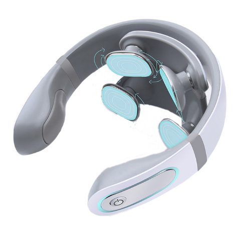 Wireless Electronic Neck Massager 4D Shiatsu Cervical Massager Stiff Neck Massage Health Care Therapy Pulse Pain Relief.