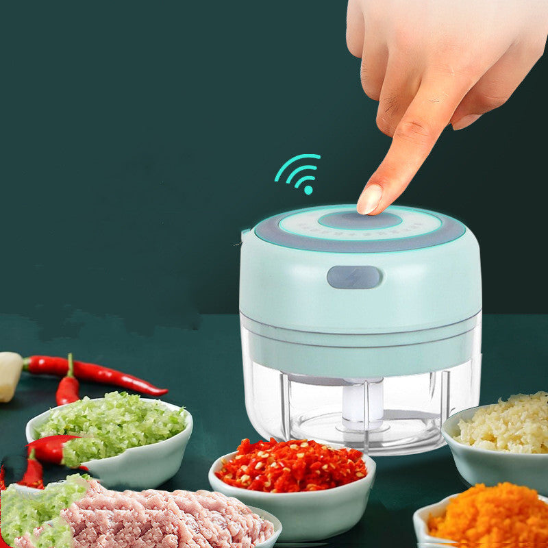 Mini Electric Garlic Chopper USB Charging Ginger Masher Machine Sturdy Durable Chili Vegetable Crusher Kitchen Tool.
