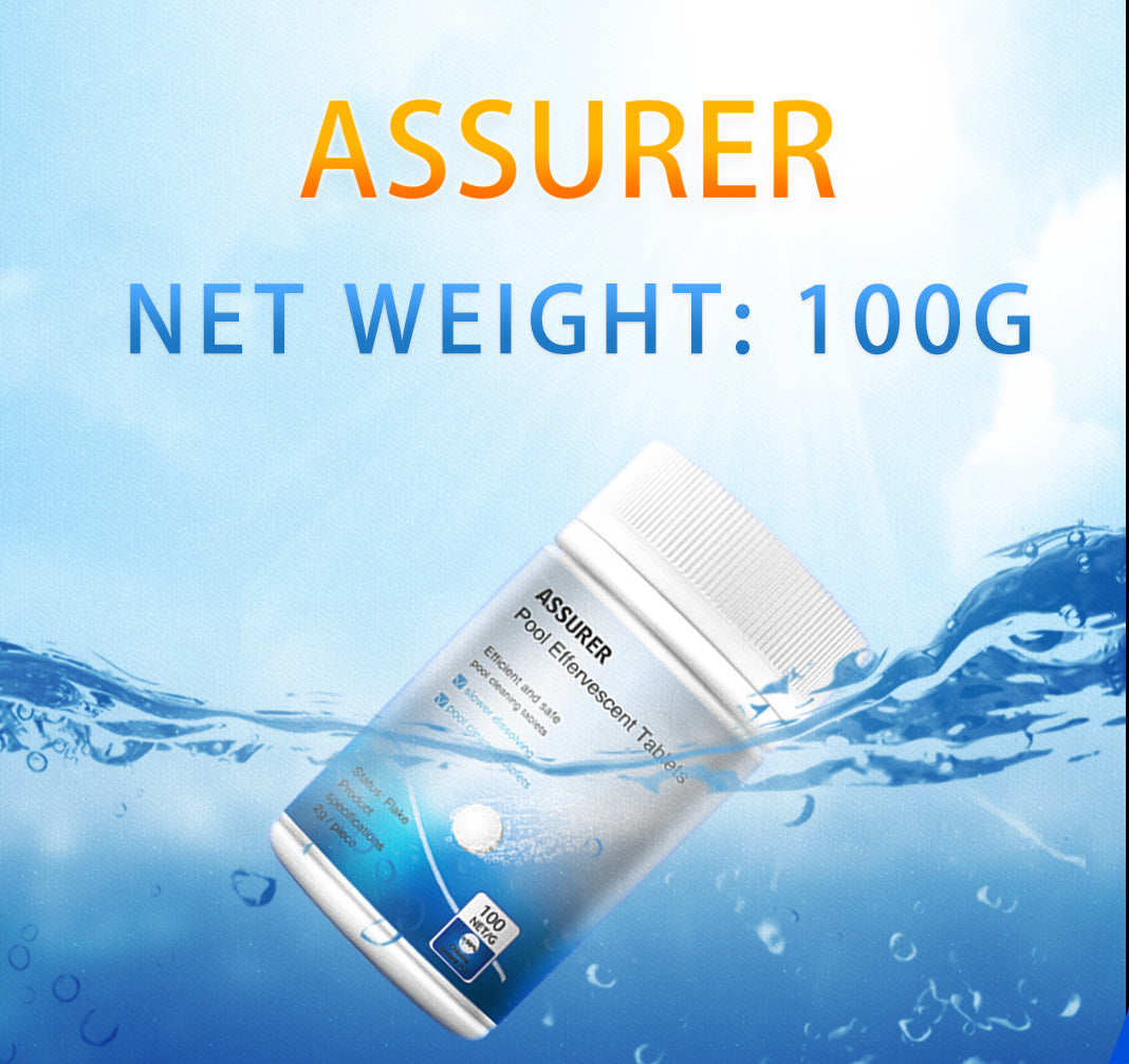 Pool Effervescent Tablet Pool Cleaning Tablet Stain Cleaning.