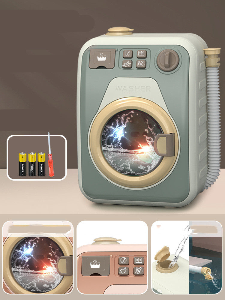 Mini Cleaning Toy Set Simulation Small Household Appliances Series Small Washing Machine Cleaner Play House Doll Set.