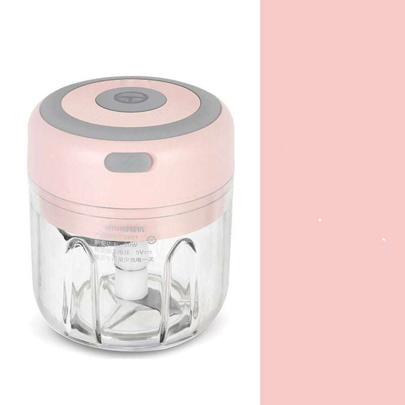 Mini Electric Garlic Chopper USB Charging Ginger Masher Machine Sturdy Durable Chili Vegetable Crusher Kitchen Tool.