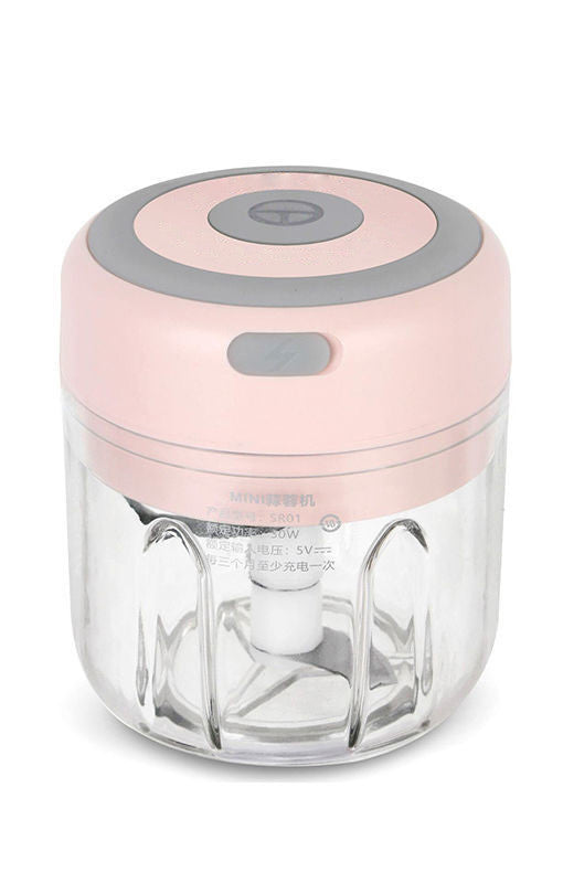 Mini Electric Garlic Chopper USB Charging Ginger Masher Machine Sturdy Durable Chili Vegetable Crusher Kitchen Tool.