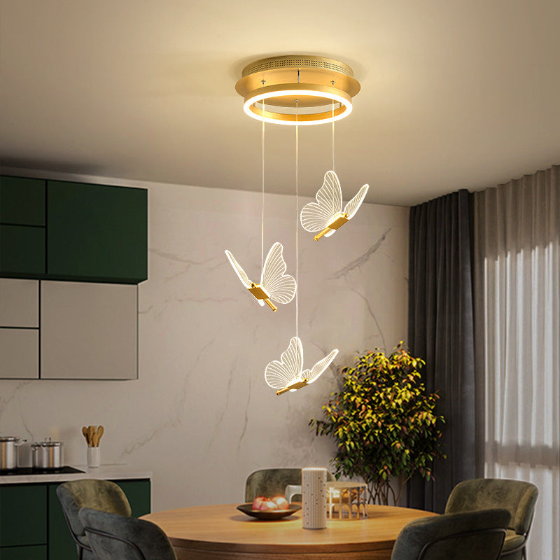 Living Room Loft Personality Dining Room Revolving Duplex Chandelier.