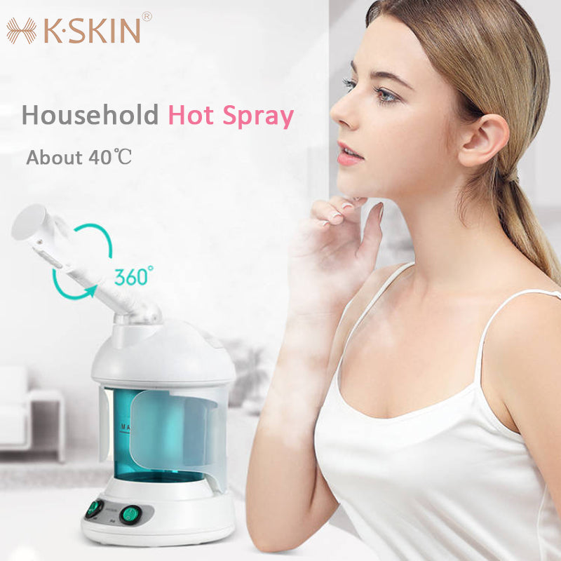 Portable Vapour Ozone Vaporizador Facial Steamer Face Care Skin Relax Moisturizer Beauty Aroma Herbal Steaming Face Spa Device.