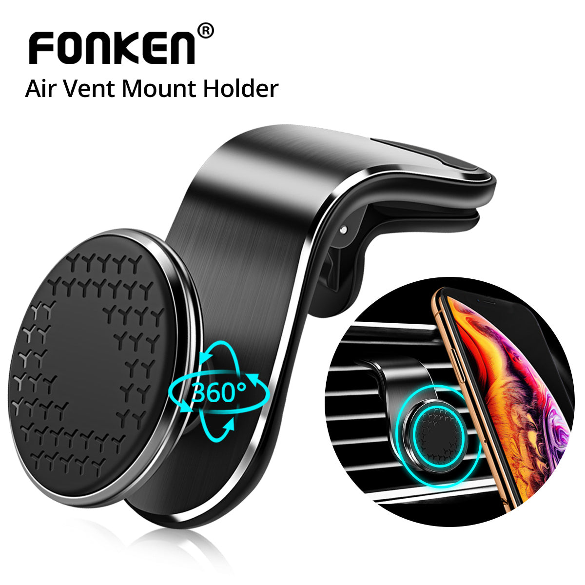 Car phone holder magnetic