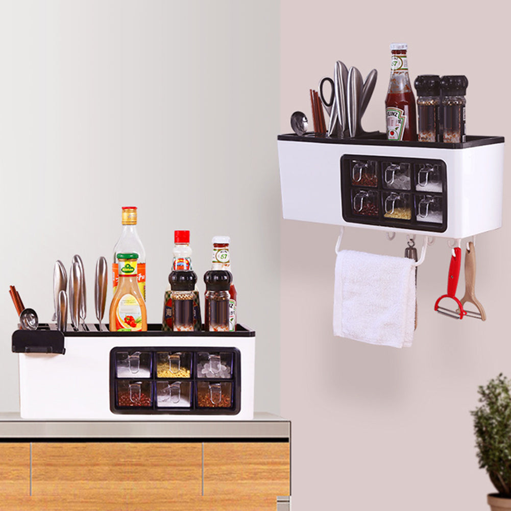 Multifunctional wall-mounted home storage jar.