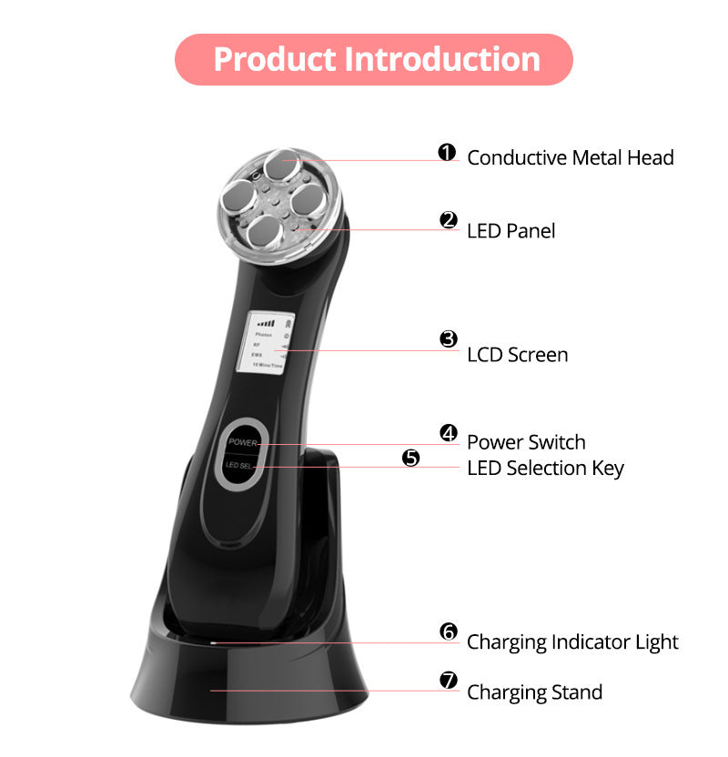 The Enchanting Rose Quartz Microneedle Facial Elixir | massage | Introducing our exquisite Facial Care Instrument with Microneedles, a true beauty marvel that will t
