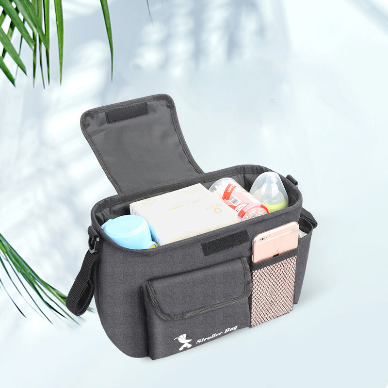 Baby carriage bag | baby care |
Product name: baby carriage bag
Material: 300D snowflake material + pearl cotton
Product sty