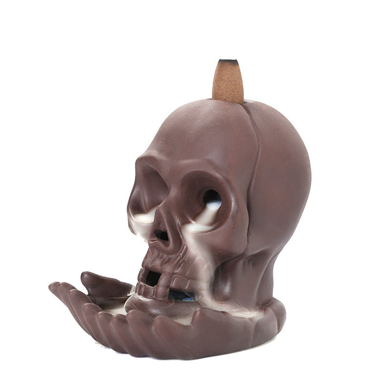 Skull Head Halloween Home Decoration Backflow Incense Burner | Skull Head Halloween Home Decoration |
Product information:
Material: purple sand
Craft: handmade
Specifications: Skull Head D