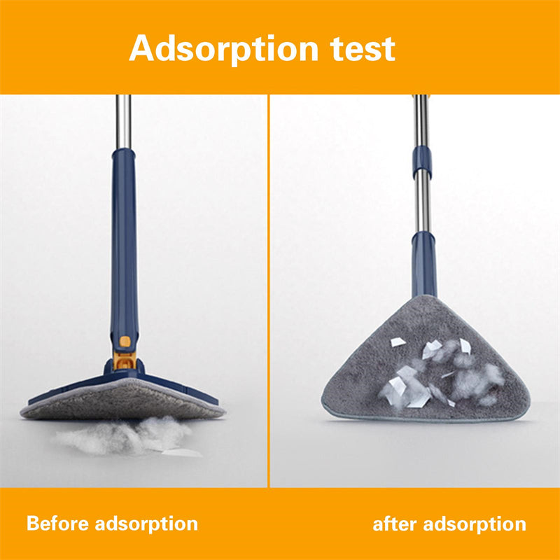 Extendable Triangle Mop 360 Rotatable Adjustable 110 Cm Cleaning Mop For Tub Tile Floor Wall Cleaning Mop Deep Cleaning Mop.