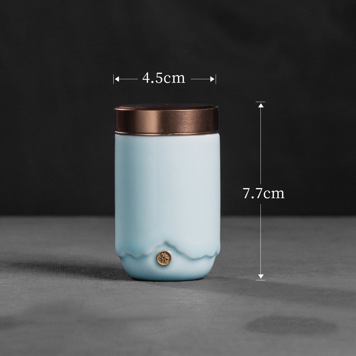 High-end Ceramic Tea Caddy, Mini Tea Caddy Gift Box, Tea Caddy.