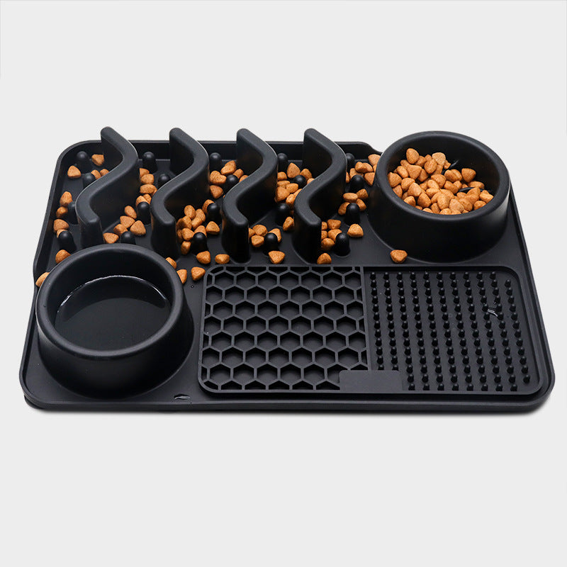 Dog Silicone Licking Pad Pet Licking Mat Silicone Smelling Mat Multifunctional Food Bowl Pets Supplies | dog feeder | Introducing the Dog Silicone Licking Pad Pet Licking Mat Silicone Smelling Mat - a multifunctional f