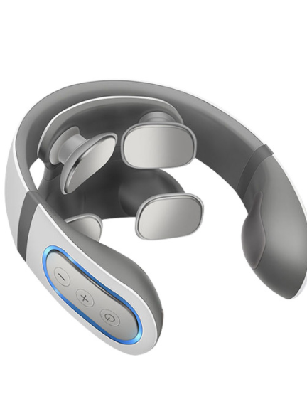 Wireless Electronic Neck Massager 4D Shiatsu Cervical Massager Stiff Neck Massage Health Care Therapy Pulse Pain Relief.