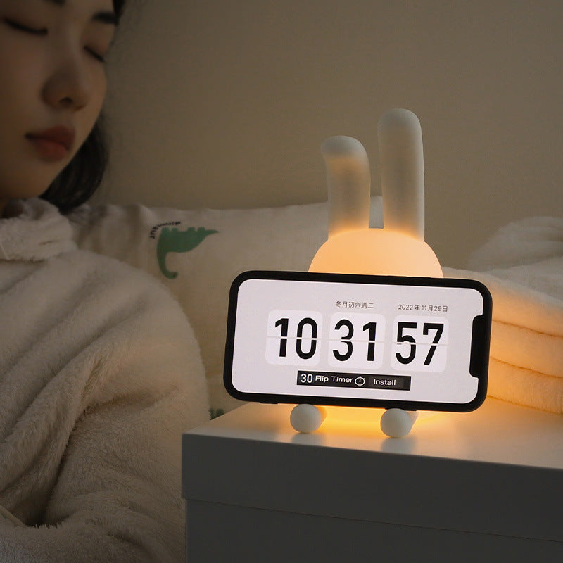 Cute Rabbit Mood Light Dimmable Led Soft Night Light For Baby Girlfriend Gift Children's Night Lights Kids Room Decor Led Lights.