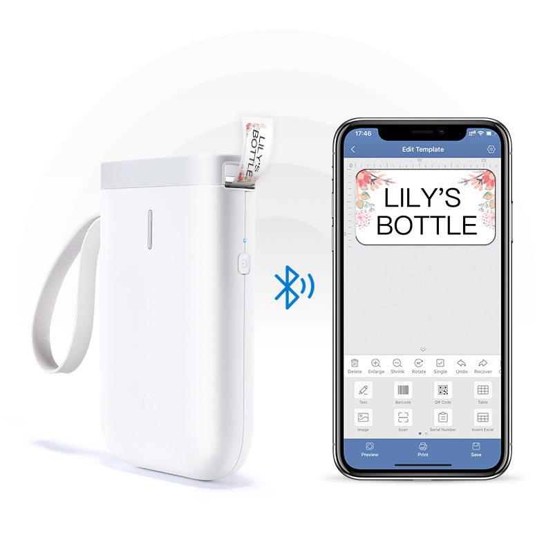 D11 Label Printer Bluetooth Household Non Drying Label Machine Fast Printing Home Use Office | office | Introducing the D11 Label Printer Bluetooth Household Non Drying Label Machine Fast Printing Home Us