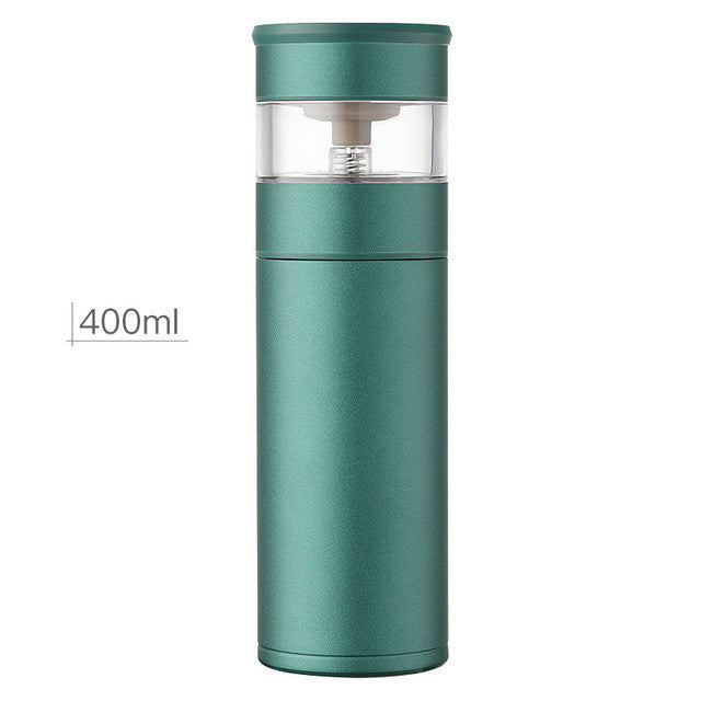 Men's And Women's Tea-water Separation Stainless Steel One-key Tea-water Separation Tea Cup.