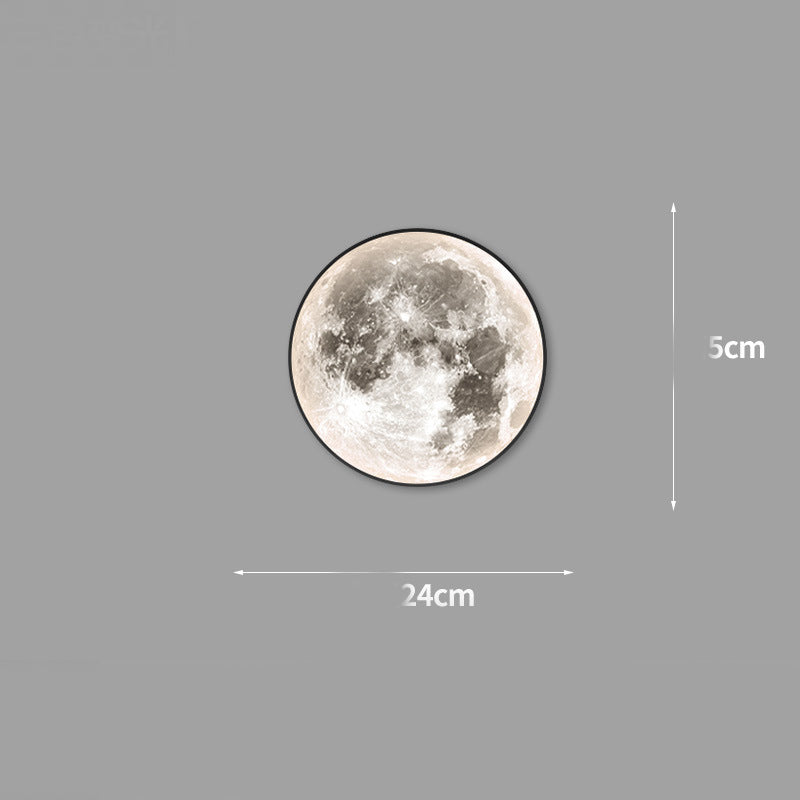 Moon LED Wall Light For Bedroom Kid's Room Foyer Living Room Coffee Bar Aisle Hallway Gallery Studyroom Loft Indoor Home Lights.