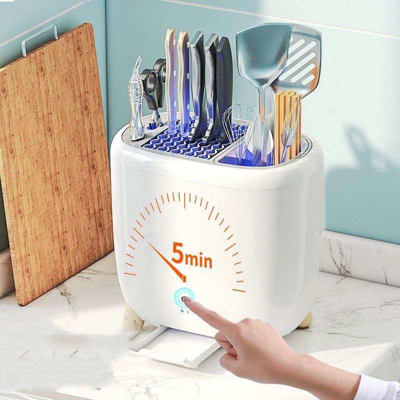 Kitchen Utensils Racks Tableware Cutlery Chopsticks Storage | kitchen utensils | Introducing our Mini Sterilization Knife Holder, the ultimate kitchen storage gadget for organizing