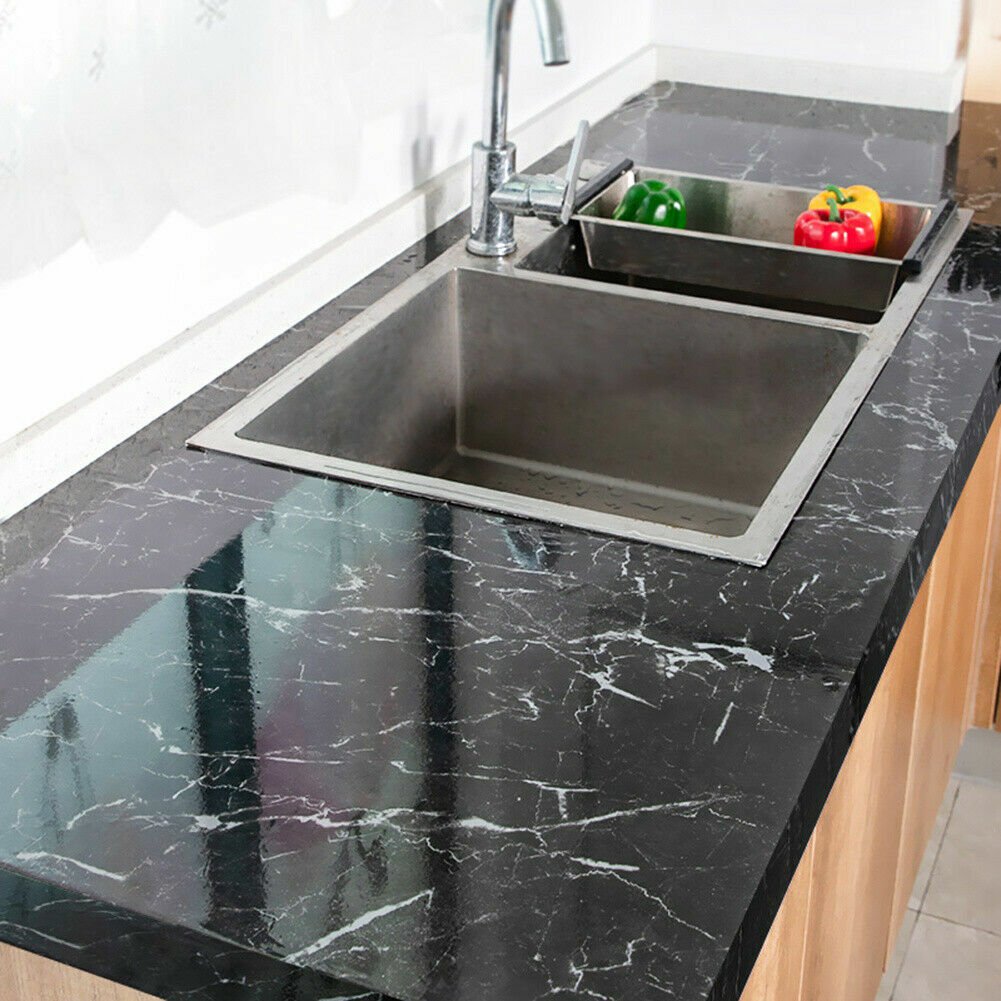 5m Gloss Marble PVC Sticky Back Vinyl Self-Adhesive Worktop Cupboard Door Covers | Gloss Marble PVC Sticky Back Vinyl |
Features:
This countertop self adhesive marble wallpaper has a size of 60x500cm
Made o