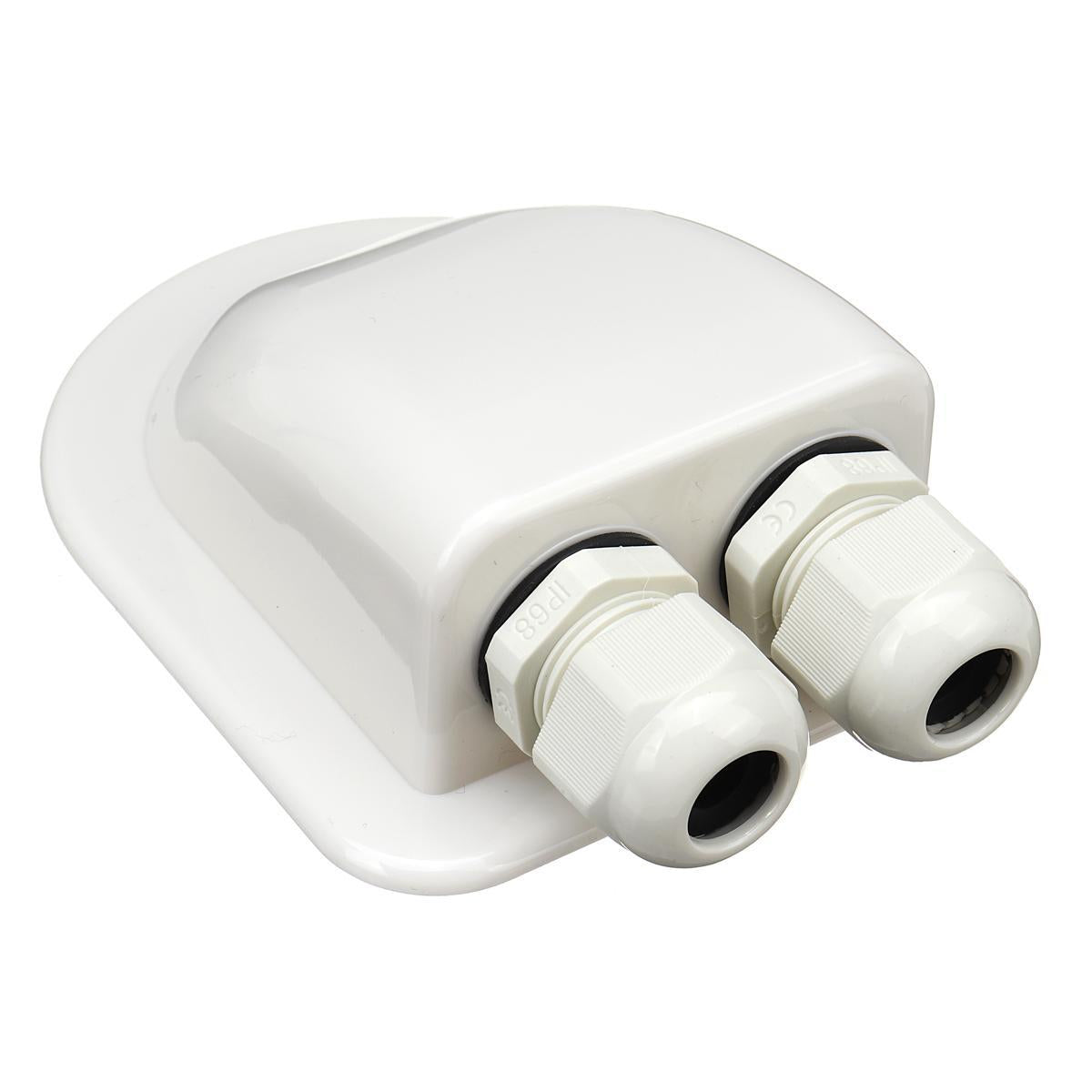 Solar Photovoltaic Plastic Bracket Double Hole ABS Photovoltaic RV Junction Box RV Roof Waterproof Junction Box.