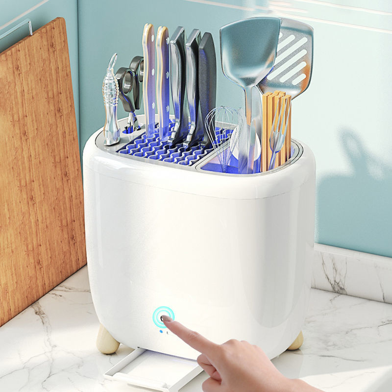 Kitchen Utensils Racks Tableware Cutlery Chopsticks Storage | kitchen utensils | Introducing our Mini Sterilization Knife Holder, the ultimate kitchen storage gadget for organizing