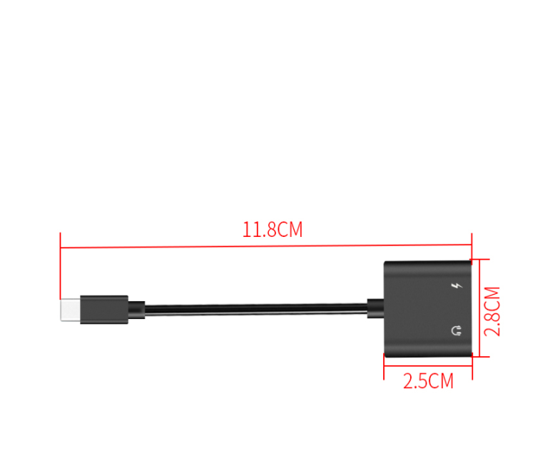 Type-C To 3.5mm Headphone Jack Adapter Cable.