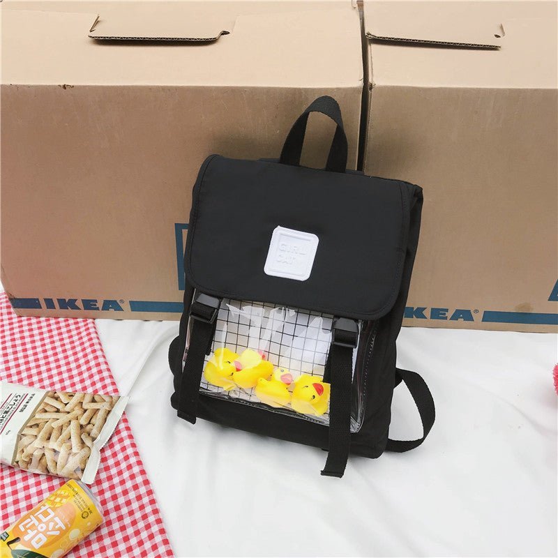 backpack college backpack korean style soft handle - 1