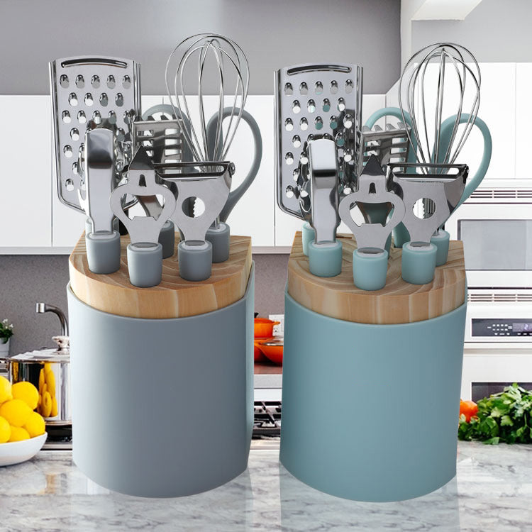 Stainless Steel Kitchen Gadgets Household Kitchen Utensils Tray Peeler Egg Beating Scissors Gifts.