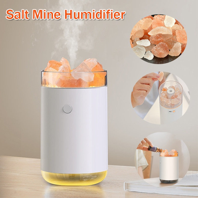 Air Humidifier Crystal Salt Stone Desktop Aromatherapy Essential Oil Ultrasonic Diffuser With LED Lamp Bedroom Home Humidifier | air |
Overview:
1. Multifunctional, our natural crystal salt mine humidifier is not only an aroma dif